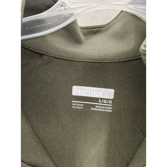 Marmot Men's Green Fleece 1/2 Zip Pullover Top Sweatshirt Size L - Picture 4 of 10